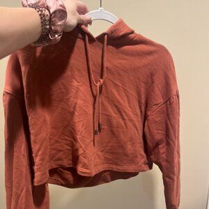 hooded long sleeve top